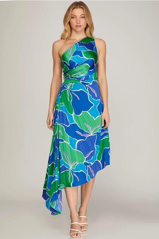 VESTIDO UNA MANGA SHE + SKY.